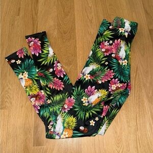 Blackmilk Tropical Parrot Print Leggings